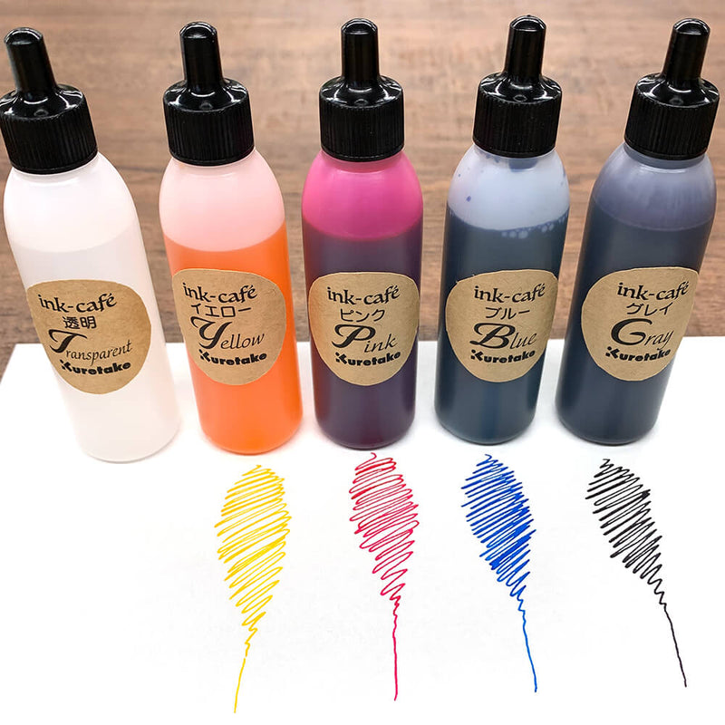 Kuretake Ink-Cafe at Home - Make Your Own Pen with 5 Inks Set