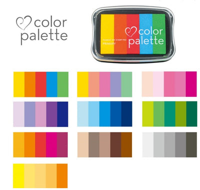Tsukineko Colour Palette Stamp Pad - Green Shades