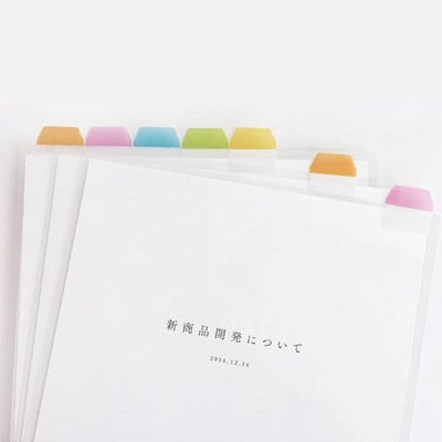 Cluster Japan Film Index 6 Colours Thick Sticky Tabs 01