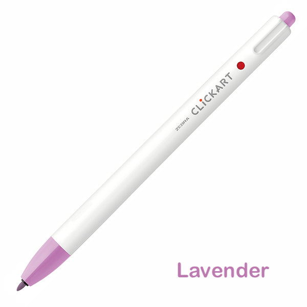 Zebra CLiCKART Retractable Markers - Purple Series