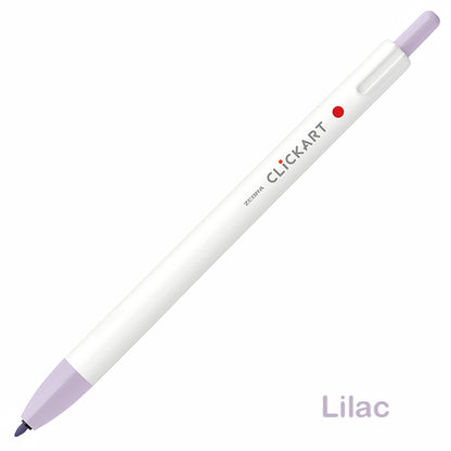 Zebra CLiCKART Retractable Markers - Purple Series