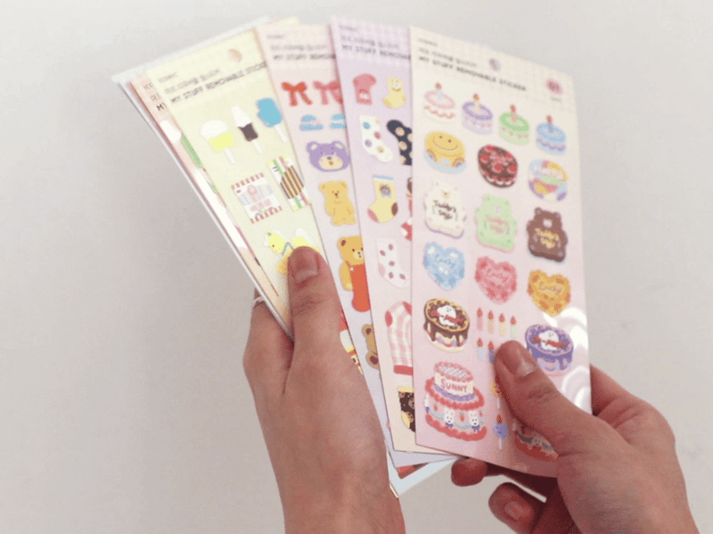 Iconic My Stuff Removable Stickers