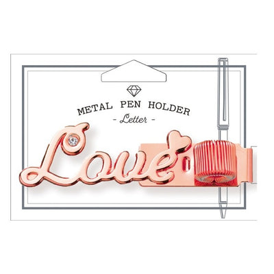 Mark's Metal Pen Holder - Letter Love