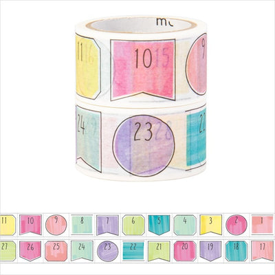Mark's Masté Writable Perforated Masking Tape with Dates - Marker