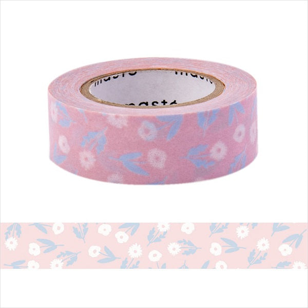 Mark's Masté Writable Masking Tape Pink Flowers Shokakko