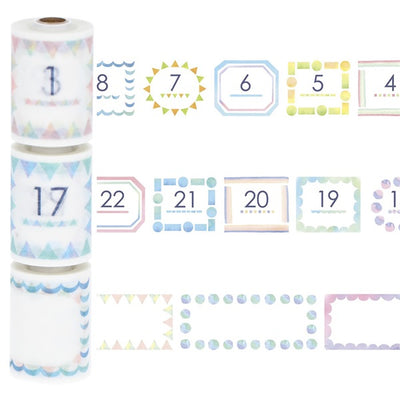 Mark's Masté Writable Perforated Masking Tape with Dates - Watercolour