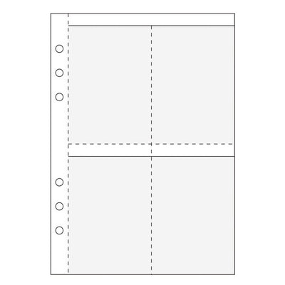 Mark's A5 System Planner Accessories - Clear Pockets for Cards