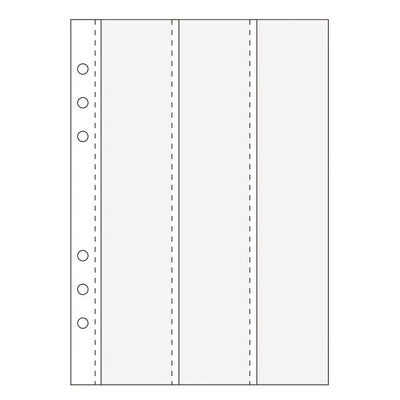 Mark's A5 System Planner Accessories - Clear Pockets Vertical