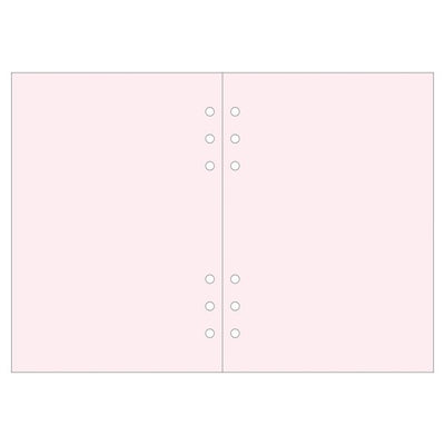 Mark's A5 System Planner Memo Refill - Plain Memo Pink