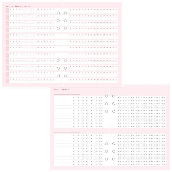 Mark's A5 System Planner Contents Refill - Girl's Note Set