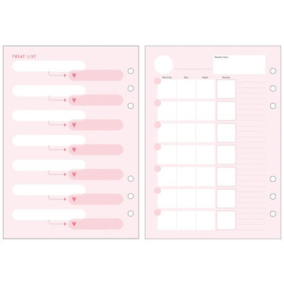 Mark's A5 System Planner Contents Refill - Girl's Note Set