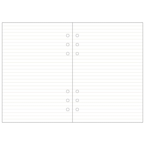 Mark's A5 System Planner Memo Refill - Ruled Memo Brown