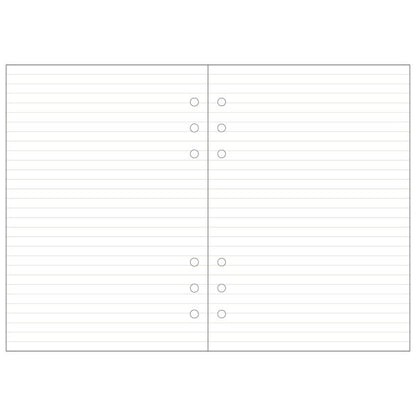 Mark's A5 System Planner Memo Refill - Ruled Memo Brown