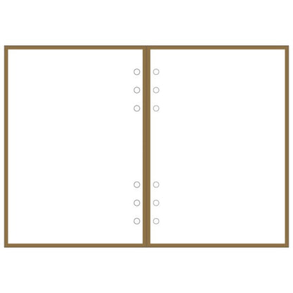 Mark's A5 System Planner Memo Refill - Plain Memo Brown Frame
