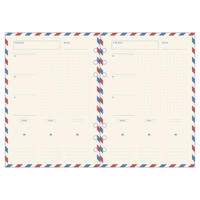 Mark's A5 System Planner Contents Refill - Travel Note Refill