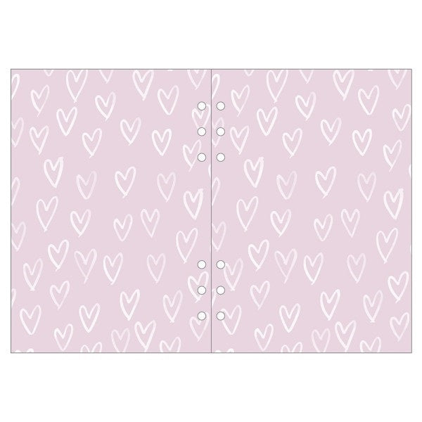 Mark's A5 System Planner Memo Refill - Patterned Memo Heart