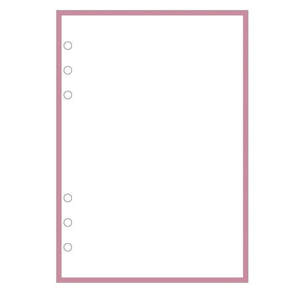 Mark's A5 System Planner Memo Refill - Plain Memo Pink Frame