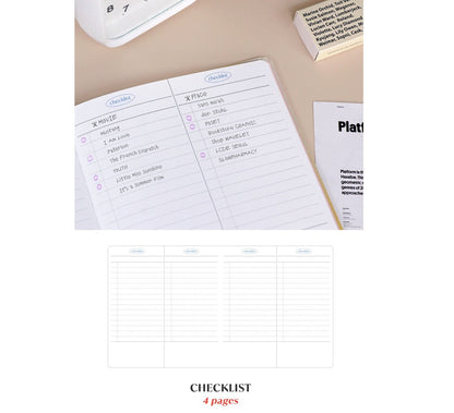 Iconic Turn the Page Undated Diary