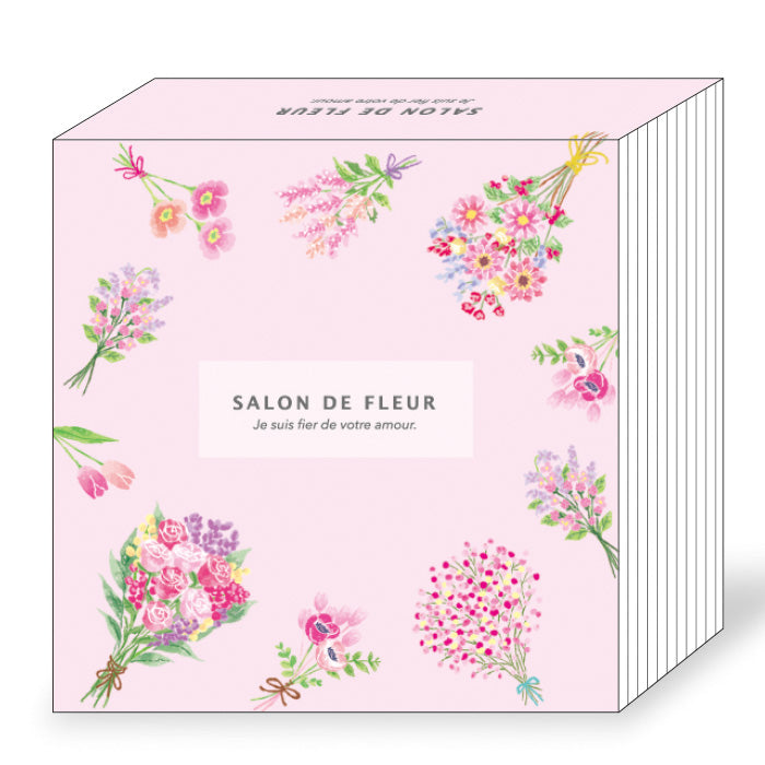Mind Wave Salon De Fleur Memo Pad - Pink