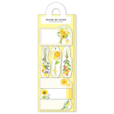 Mind Wave Salon De Fleur Sticky Notes - Yellow
