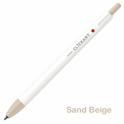 Zebra CLiCKART Retractable Markers - Brown Series