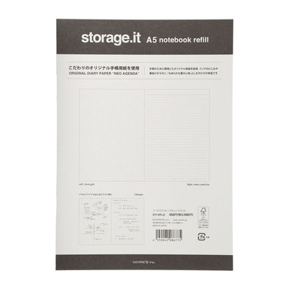 Mark's Storage.it A5 Dot + Lined Notebooks | Eco-Friendly | Refillable