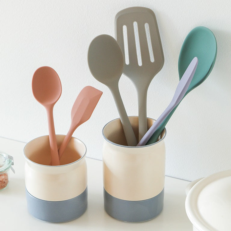 Dailylike Bonbon Silicone Utensils - 12 Mini Multi Spoon (Dusty Rose)