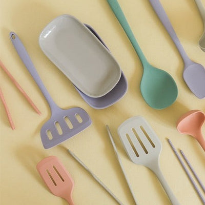 Dailylike Bonbon Silicone Utensils - 15 Egg Roll Turner (Violet)