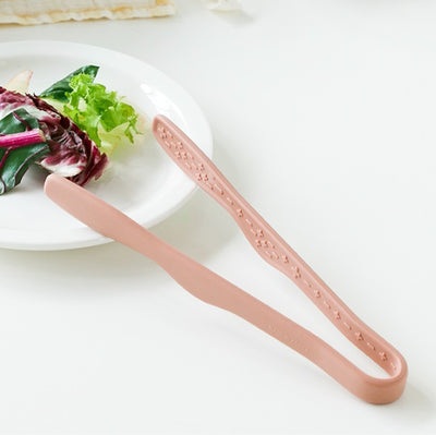 Dailylike Bonbon Silicone Utensils - 10 Mini Kitchen Tongs (Dusty Rose)