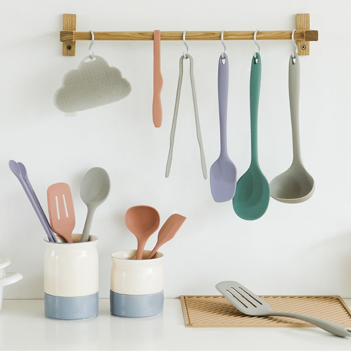 Dailylike Bonbon Silicone Utensils - 04 Mini Turner (Dusty Rose)