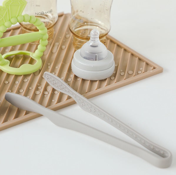 Dailylike Bonbon Silicone Utensils - 11 Kitchen Tongs (Cocoa)