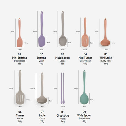 Dailylike Bonbon Silicone Utensils - 15 Egg Roll Turner (Violet)