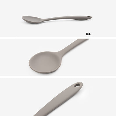 Dailylike Bonbon Silicone Utensils - 03 Multi Spoon (Cocoa)