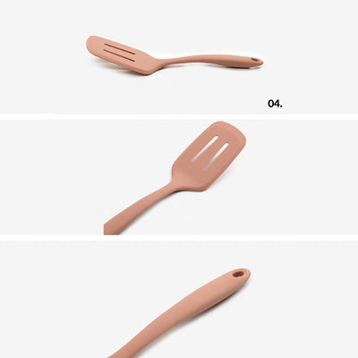 Dailylike Bonbon Silicone Utensils - 04 Mini Turner (Dusty Rose)