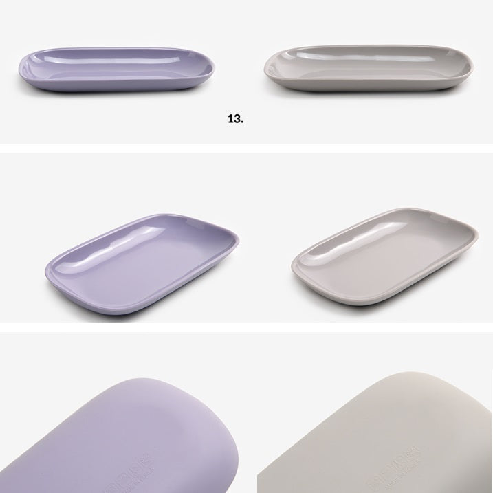 Dailylike Bonbon Silicone Utensils - 13 2P Tray Set (Violet & Cocoa)