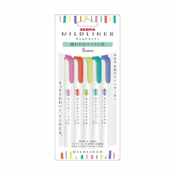 Zebra MILDLINER Double Ended Highlighter Set - Refresh Bright