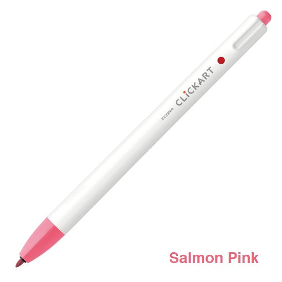 Zebra CLiCKART Retractable Markers - Red and Pink Series